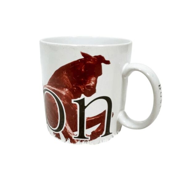 Vintage Starbucks Coffee Mug BOSTON Paul Revere STATUE CITY RARE 1994 North End - Picture 7 of 12